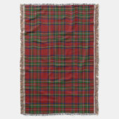スチュワート王室のタータンチェックプ伝統的ライドクリスマス スローブランケット (正面縦)