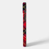 スチュワート王室のタータンチェックレッドブラックプレイド Case-Mate iPhoneケース (裏面 / 左)