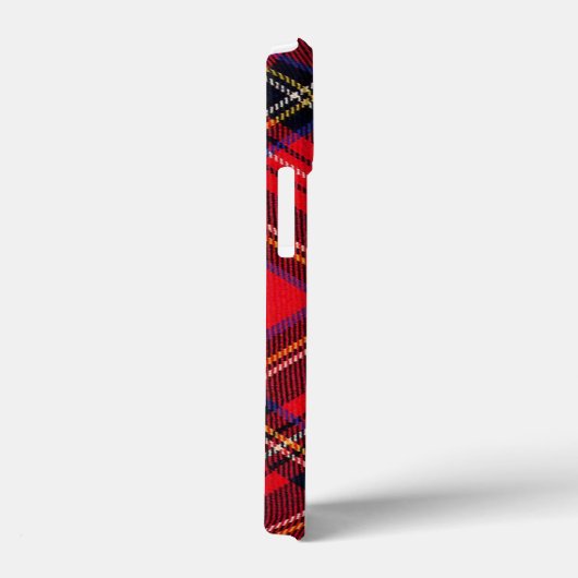 スチュワート王室のタータンチェックレッドブラックプレイド Case-Mate iPhoneケース (裏面 / 右)