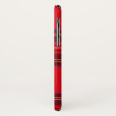 スチュワート王室のタータンチェックレッドブラックプレイド Case-Mate iPhoneケース (裏面/左)