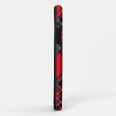 スチュワート王室のタータンチェックレッドブラックプレイド Case-Mate iPhoneケース (裏面/右)