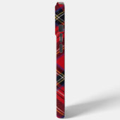 スチュワート王室のタータンチェックレッドブラックプレイド Case-Mate iPhoneケース (裏面 / 左)