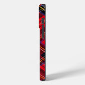 スチュワート王室のタータンチェックレッドブラックプレイド Case-Mate iPhoneケース (裏面 / 左)