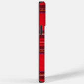 スチュワート王室のタータンチェックレッドブラックプレイド Case-Mate iPhoneケース (裏面 / 右)