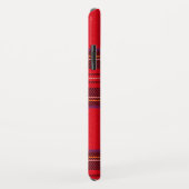 スチュワート王室のタータンチェックレッドブラックプレイド Case-Mate iPhoneケース (裏面/右)