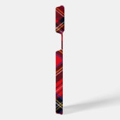 スチュワート王室のタータンチェックレッドブラックプレイド iPhoneケース (右側面)