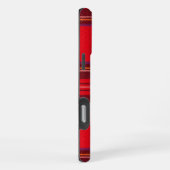 スチュワート王室のタータンチェックレッドブラックプレイド iPhoneケース (右側面)