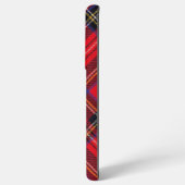 スチュワート王室のタータンチェックレッドブラックプレイド SAMSUNG GALAXYケース (裏面横)