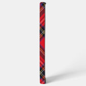 スチュワート王室のタータンチェックレッドブラックプレイド SAMSUNG GALAXYケース (左側面)