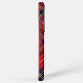 スチュワート王室のタータンチェックレッドブラックプレイド SAMSUNG GALAXYケース (右側面)