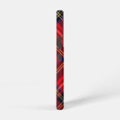 スチュワート王室のタータンチェックレッドブラックプレイド SAMSUNG GALAXYケース (右側面)
