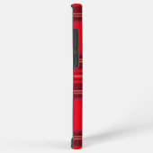 スチュワート王室のタータンチェックレッドブラックプレイド SAMSUNG GALAXYケース (右側面)