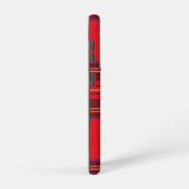 スチュワート王室のタータンチェックレッドブラックプレイド SAMSUNG GALAXYケース (右側面)