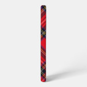 スチュワート王室のタータンチェックレッドブラックプレイド SAMSUNG GALAXYケース (左側面)