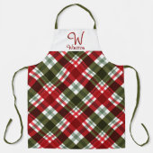 スチュワート王室のタータンチェック格子状エプロン エプロン (正面)