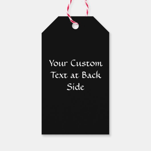 スチュワート王室のタータンチェック ギフトタグ (裏面)