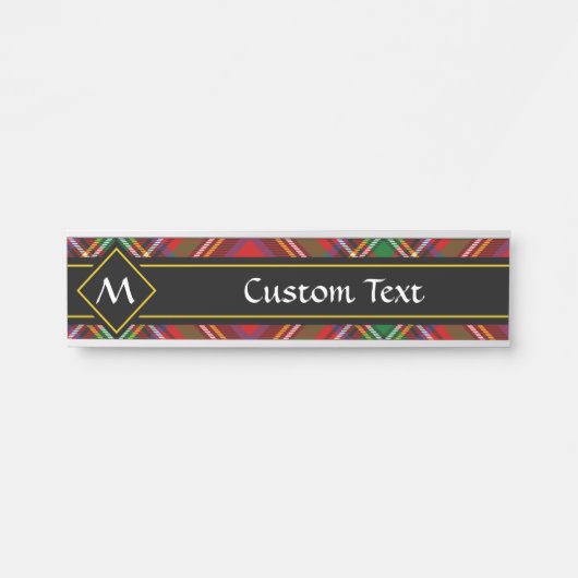 スチュワート王室のタータンチェック サインプレート (正面)