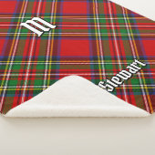 スチュワート王室のタータンチェック シェルパブランケット (3/4)