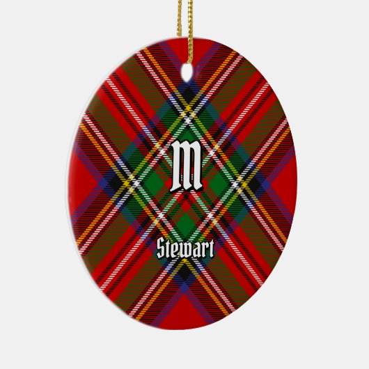 スチュワート王室のタータンチェック セラミックオーナメント (右)