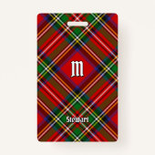 スチュワート王室のタータンチェック バッジ (正面)