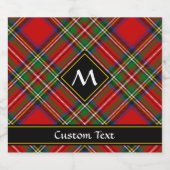 スチュワート王室のタータンチェック ビールラベル (シングルラベル)