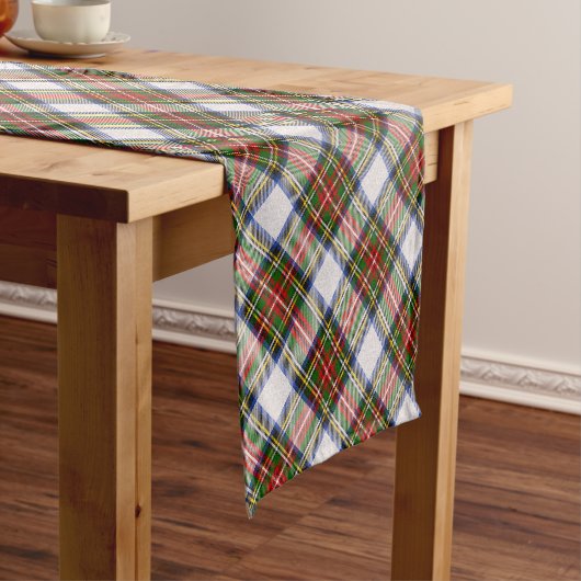 スチュワート王室のドレスプレイドスコティッシュパターン ショートテーブルランナー (インサイチュ)