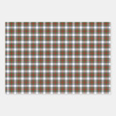 スチュワート王室のドレスプレイドスコティッシュパターン ラッピングペーパーシート (正面3)