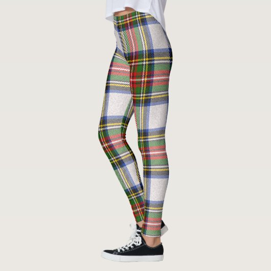 スチュワート王室のドレスプレイドスコティッシュパターン レギンス (左)