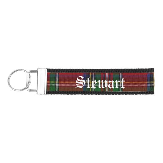 スチュワート王室のプレイド手首キーチェーン リストバンドキーホルダー (鍵左)