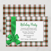 スチュワート タルタン プライド カスタム クリスマス パーティー 招待状 (正面/裏面)