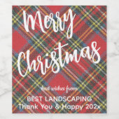 スチュワート タルタン ホワイト スクリプト、会社名 6個セット ワインラベル (シングルラベル)