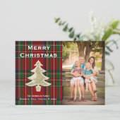 スチュワ王室のートプレイドカスタムクリスマスフォトカード シーズンカード (スタンド正面)