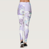 スチュ王室のワートタータンチェック赤黒格子縞水彩 レギンス (裏面)