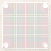 スチュ王室のワートタータンチェック ガラスコースター (裏面)