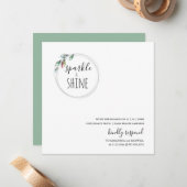 スチユニークモダンンジナビアのクリスマス招待状 ノートカード (正面/裏面インサイチュ)