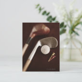 スチルもしライフヴィンテージゴルフクラブ、ティーとボール。 ポストカード (スタンド正面)