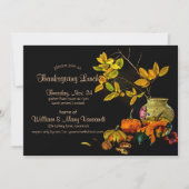 スチルエレガントライフ紅葉オレンジ招待状 招待状 (正面)