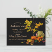 スチルエレガントライフ紅葉オレンジ招待状 招待状 (スタンド正面)