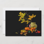 スチルエレガントライフ紅葉オレンジ招待状 招待状 (裏面)