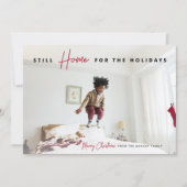 スチルホーム | メリーおもしろいクリスマスの写真 シーズンカード (正面)