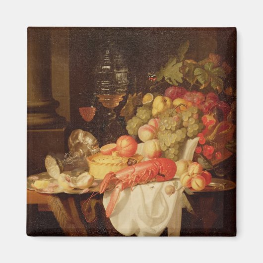 スチルライフとロブスター マグネット (正面)