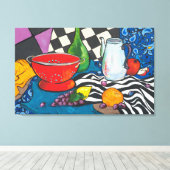 スチルライフクリエイティブフルーツウォールアート キャンバスプリント (インサイチュ (ウッドフロア))