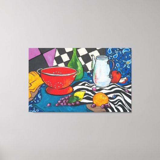 スチルライフクリエイティブフルーツウォールアート キャンバスプリント (正面)