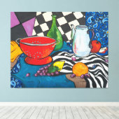 スチルライフクリエイティブフルーツウォールアート キャンバスプリント (インサイチュ (ウッドフロア))