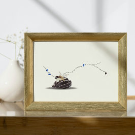 スチルライフシーシェルとアイボリーコラージュ ポスター