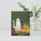 スチルライフティーポットフルーツアンリルーソー ポストカード (スタンド正面)