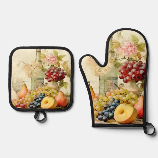 スチルライフデザイン 鍋つかみ&鍋敷きセット (正面)