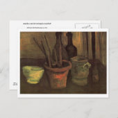 スチルライフペイントブラシポットバンゴッホファインアート ポストカード (正面/裏面)