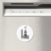 スチルライフポット植物リアリストスケッチ冷蔵庫用マグネット マグネット (インサイチュ (食洗機))