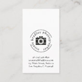 スチルライフ写真の名刺 名刺 (裏面)